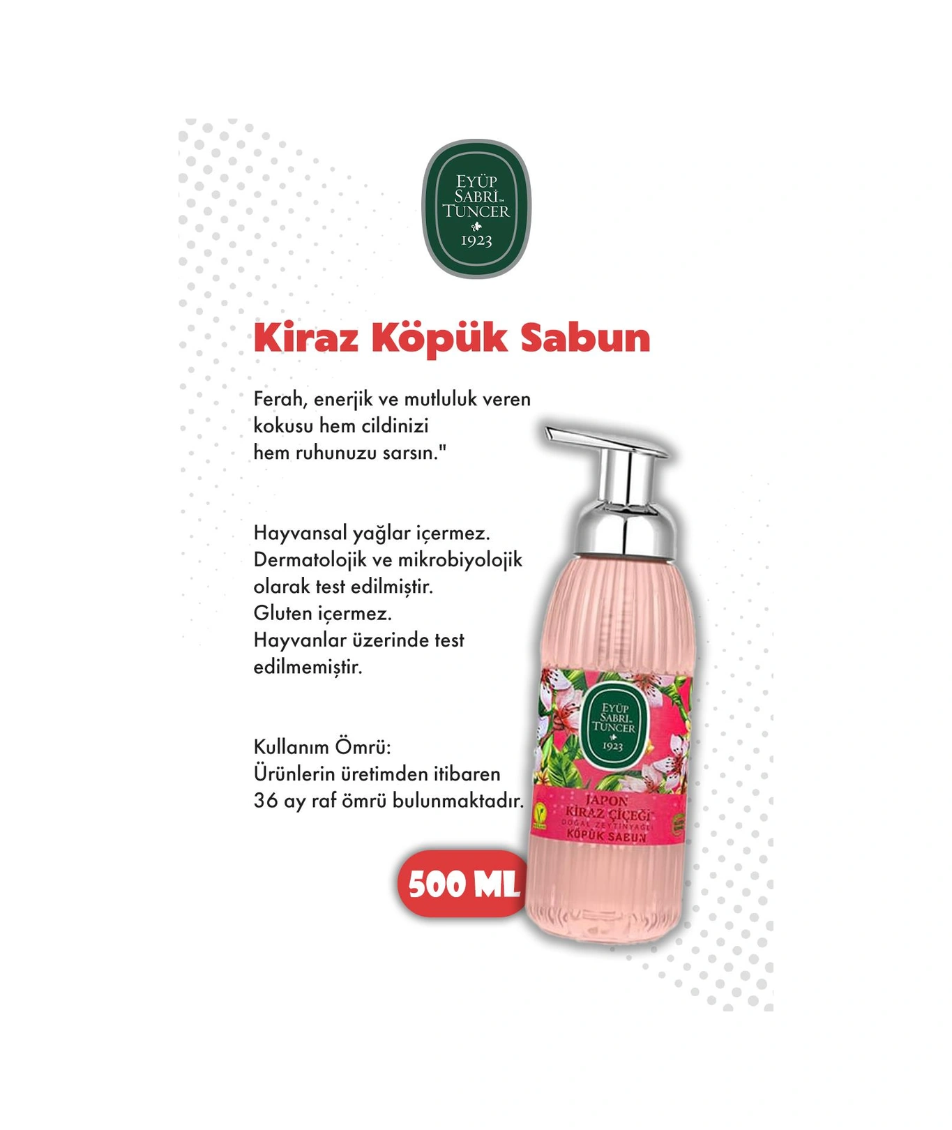 Eyüp Sabri Tuncer 4'lü Set 500 Ml Köpük Sabun Ve Rosıe