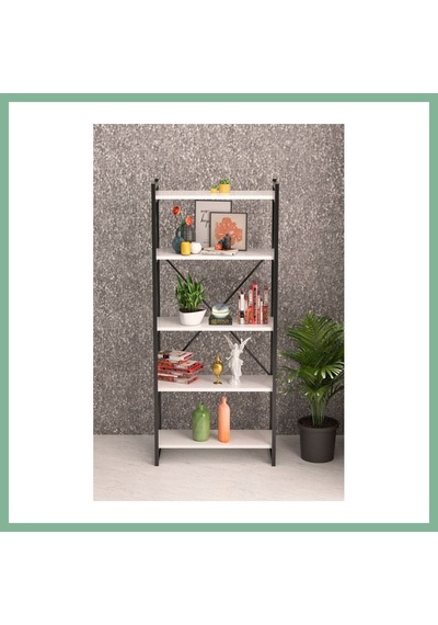 Bşkvirgo 5 Raflı Metal Kitaplık Beyaz 180 Cm Bsk2026 Bşkvirgo 5 Raflı Metal Kitaplık Beyaz 180 Cm Bsk2026