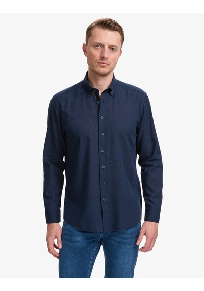 Pierre Cardin Erkek Lacivert Gömlek Desenli 50320941-vr033