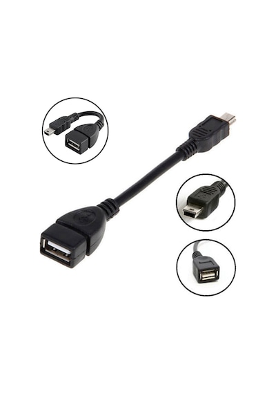 Tabletler Için 5 Pin Mini Usb Otg Data Kablosu