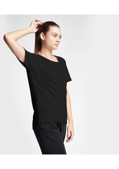 Lescon Kadın Kısa Kollu T-shirt 24s-2204-24b 24btbb002204-siyah Siyah