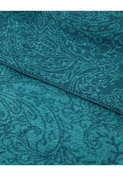 English Home Paisley Dream Pamuklu Çift Kişilik Battaniye 200x220 Cm Koyu Yeşil Koyu Yeşil