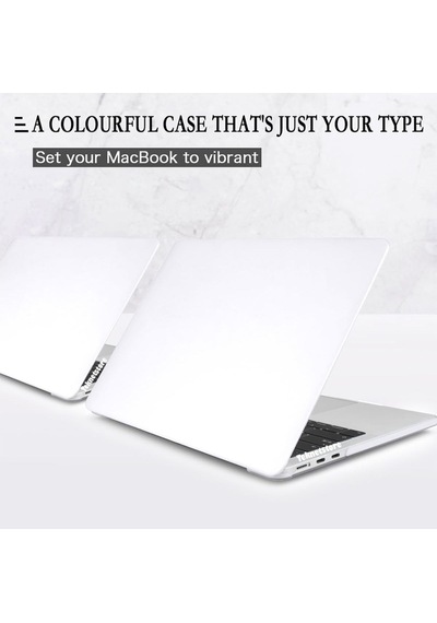 Apple Uyumlu MacBook Air 13" 2020 M1 Çip A2337 Şeffaf Mat Kılıf Koruyucu Kapak