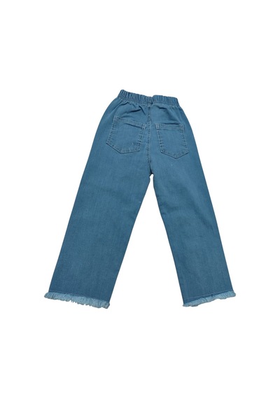 Erdem Kıds Kız Çocuk Pamuklu Beli Lastikli Jean Pantolon Günlük Rahat Kalıp Geniş Bol Paça Kot Pantolon Buz Mavi Buz Mavi Erdem Kıds Kız Çocuk Pamuklu Beli Lastikli Jean Pantolon Günlük Rahat Kalıp Geniş Bol Paça Kot Pantolon Buz Mavi Buz Mavi
