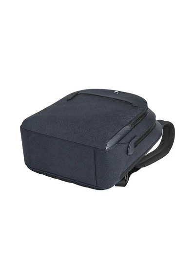 Montblanc Sartorial Deri 3 Bölmeli Orta Boy Sırt Çantası 222115 Lacivert
