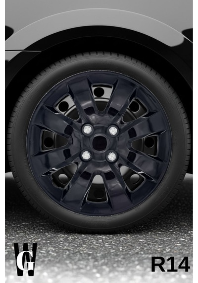 Renault Vel Satis 14 İnç Jant Kapağı 4 Adet Siyah S101
