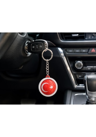 Türk Bayraklı Dönen Spinner Anahtarlık Çevirmeli Stres Çarkı Araba Ev Çanta Aksesuarı Hediyelik 20799814