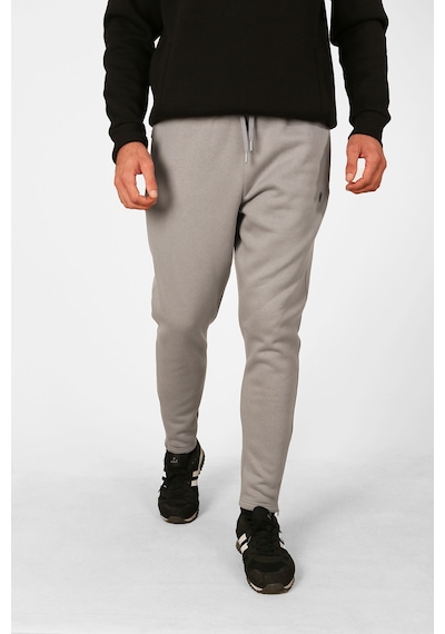 Erkek Jogger Pantolon Fermuarlı Cepli Paçada Gizli Fermuar Detaylı Beli Lastikli Bağcıklı Gri
