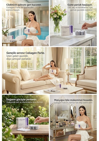Collagen Forte Platinum Premium 3 Tip Kolajen Hyalüronik Asit 90 Tablet