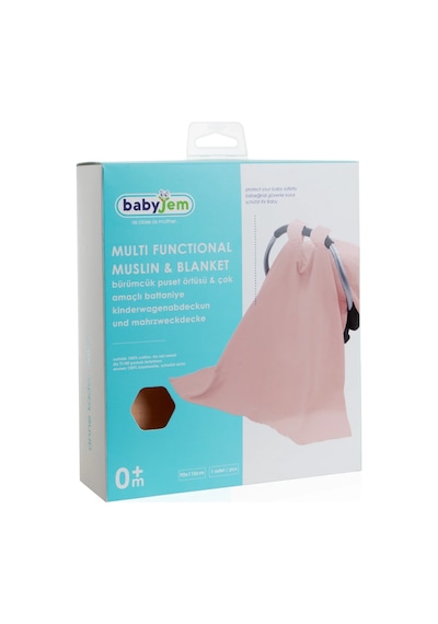 Babyjem Çok Amaçlı Müslin Ana Kucağı Örtüsü Somon