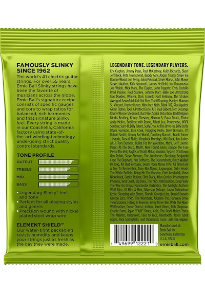 Ernie Ball P02221 Regular Slinky Nickel 10-46 Elektro Gitar Teli