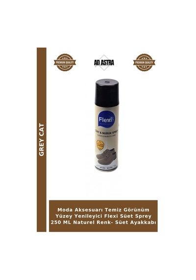 Grey Cat Moda Aksesuarı Temiz Görünüm Yüzey Yenileyici Flexi Süet Sprey 250 Ml Naturel Renk- Süet Ayakkabı Çok Renkli