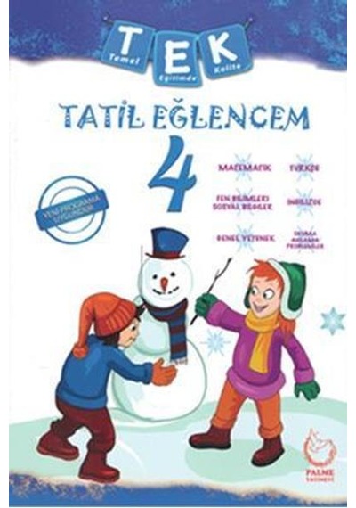 Palme 4.Sınıf Tek Tatil Eğlencem Seti   Yarıyıl