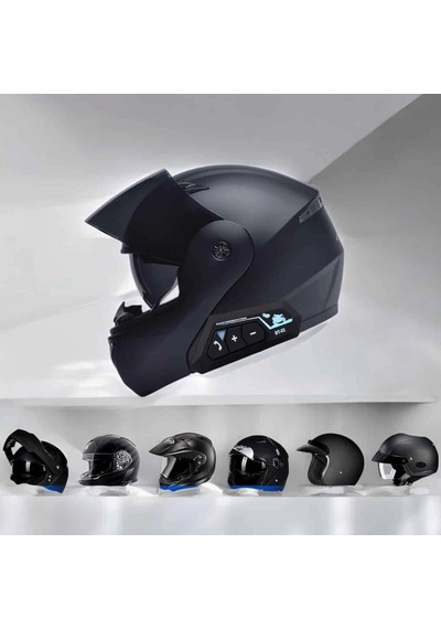 Motosiklet Kask Bluetooth 5.0 Kulaklığı Intercom Konuşma Ve Müzik Dinleme, Su Sıçramalarına Dayanı