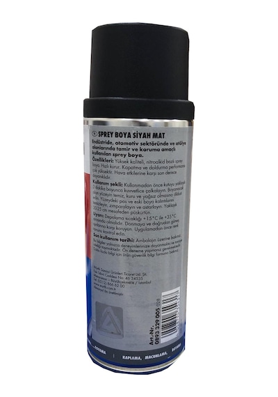 Würth Sprey Tampon Boyası Siyah Mat 400 Ml N11.781