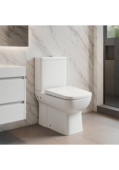 Turavit PLZ1708 Plaza Kanallı Duvara Sıfır Klozet Nkp Yavaş Kapak