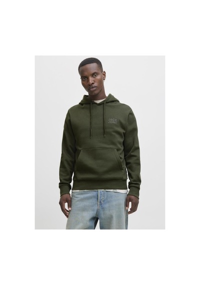 Jack & Jones 12152840 Jjecorp Logo Sweat Hood Noos Erkek Hoodie Sweatshirt Haki