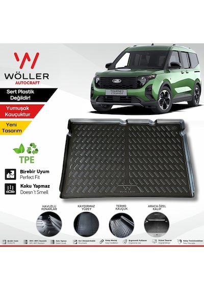Yeni Ford Courier Bagaj Havuzu 2023 Sonrası 3d Wöller Ultraflex Esnek