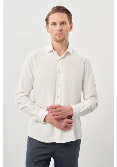 İmza Açık Krem Uzun Kol Düz Bez Ayağı Yarım İtalyan Yaka Cepsiz Pamuklu Classic Slim Fit Gömlek 1004245268 Açık Krem İmza Açık Krem Uzun Kol Düz Bez Ayağı Yarım İtalyan Yaka Cepsiz Pamuklu Classic Slim Fit Gömlek 1004245268 Açık Krem