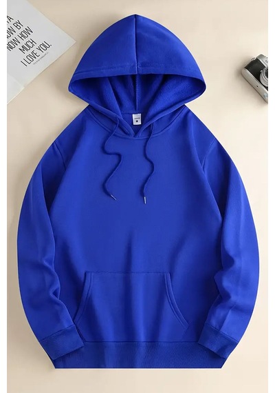 Uyguntarz Starry Sky Baskılı Unisex Oversize Sweatshirt Mavi