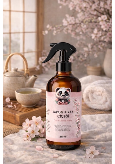 Rosie Japon Kiraz Çiçeği Sprey Oda Ve Giysi Kokusu 250 Ml, Sakura Çiçeği Ferahlığı Fresh