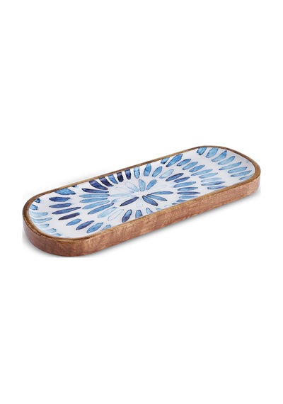 Karaca Mango Servislik Mavi 30x12 Cm Mavi
