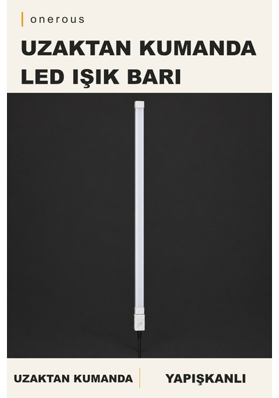 Onerous Led Led Işık, Uzaktan Kumandalı, Yapışkanlı Pembe