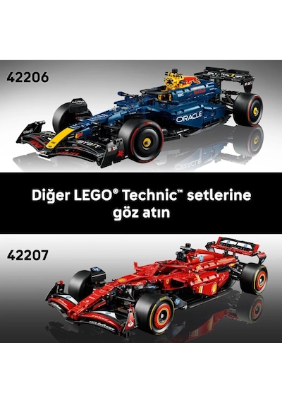LEGO® Technic Oracle Red Bull Racing RB20 F1 Araba 42206 - Yetişkinler için Koleksiyonluk Yaratıcı Yarış Arabası Modeli Yapım Seti(1639P) LEGO® Technic Oracle Red Bull Racing RB20 F1 Araba 42206 - Yetişkinler için Koleksiyonluk Yaratıcı Yarış Arabası Modeli Yapım Seti(1639P)