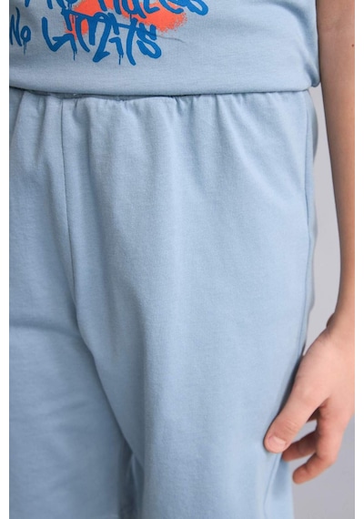 Defacto Baskılı Tişört Şort Pijama Takımı Erkek Çocuk G8826a826hsbe760 Mavi-be760 Defacto Baskılı Tişört Şort Pijama Takımı Erkek Çocuk G8826a826hsbe760 Mavi-be760