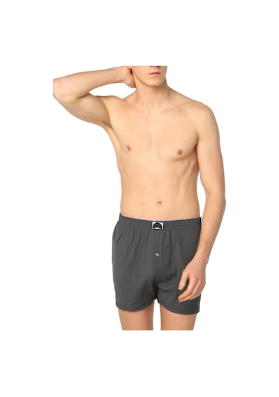 3'lü Paket Havlu Bel Erkek Boxer Turkuaz