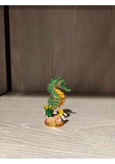 Swarovski Taşlı Deniz Atı Mücevherlik / Dekoratif Biblo