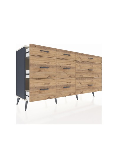 Kronos Konsol 9 Çekmeceli 176x59x99 Antrasit-aytaşı/çam Aytası/atlas Çam - Antrasıt Kronos Konsol 9 Çekmeceli 176x59x99 Antrasit-aytaşı/çam Aytası/atlas Çam - Antrasıt