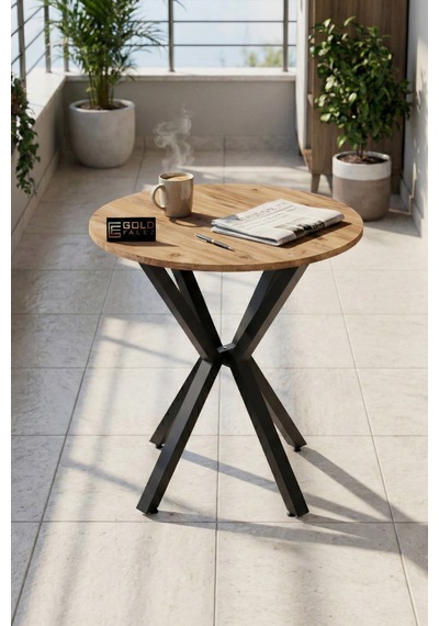 Yuvarlak Masa Atlantik Kahverengi 70 Cm