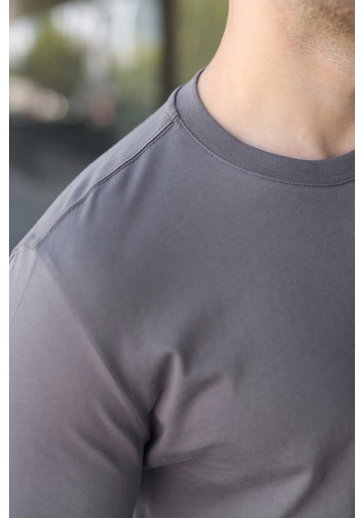 Madmext Füme Pamuklu Slim Fit Erkek Tişört E7187
