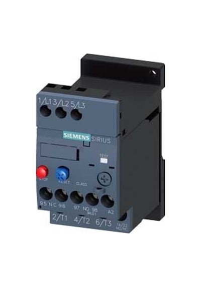 Siemens 3ru2116 1cb1 3ru2 Sirius Termik Röle Faz Korumalı 1no 1nc Yardımcı Kontaklı 1 8 2 5a Boy S00 Raya