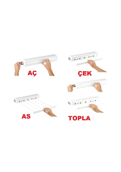 5 İpli, 4.2 Metre Beyaz Çek As, Otomatik Çamaşır Askısı Açılır Kapanır Çamaşır İpi, Çamaşır Kurutmalık -9022151658610 Beyaz 5 İpli, 4.2 Metre Beyaz Çek As, Otomatik Çamaşır Askısı Açılır Kapanır Çamaşır İpi, Çamaşır Kurutmalık -9022151658610 Beyaz