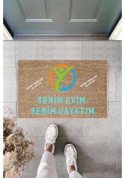 Dijital Baskı Kişiye Özel İç Kapı Dekorasyon Paspas Ps11272 Renkli