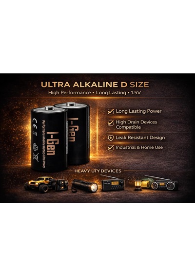 Batteries Lr20 Ultra Alkalin D Boy Pil 1.5v Büyük Boy Pil 2, 2'li Paket