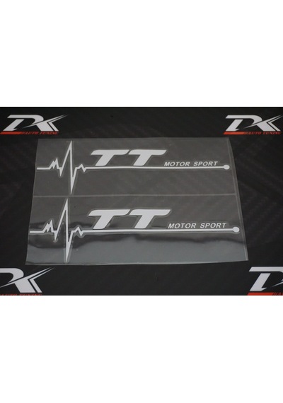 Audi Tt Motor Sport Kelebek Cam Sticker 2 Li Set
