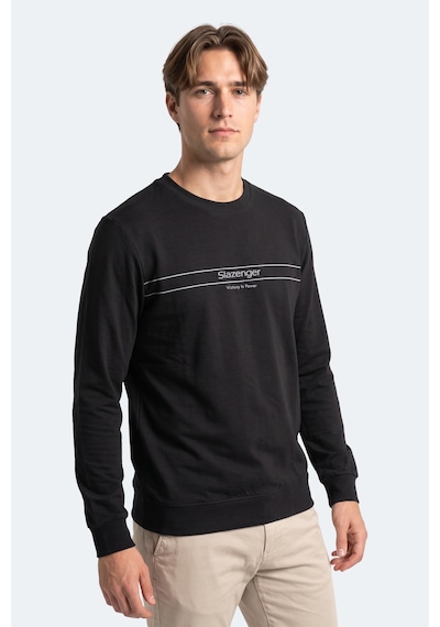 Slazenger Garret Erkek Siyah Sweatshırt