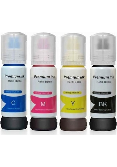 Premium® 103 Ecotank L3151 Uyumlu 4 Renk Mürekkep Seti