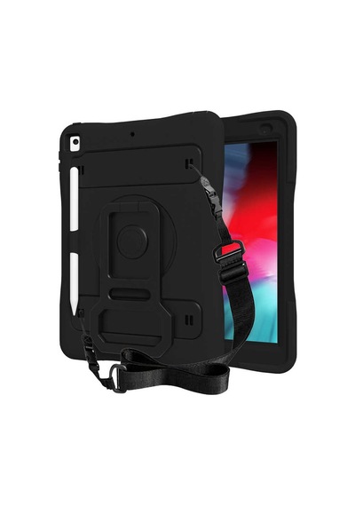Apple Uyumlu iPad 10.2 2021 9.nesil Zore Yeni Nesil Kalem Bölmeli Defender Tablet Silikon Arka Kapak