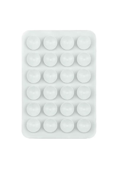 Maks Technology Kare Öpücüklü 03 Çift Taraflı Silikon Tutucu 5,50cm X 8cm - Beyaz