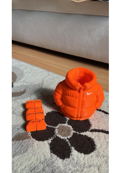 3d Baskı Kalemlik Ve Stres Küpü Seti Turuncu