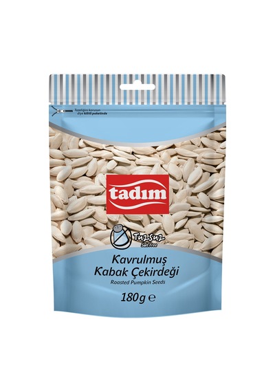 Tadım Kavrulmuş Tuzsuz Kabak Çekirdeği 180 G - 8 Adet Tarı