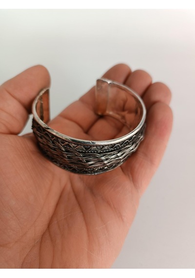 Eskitme Görünümlü Metal Kadın Bilezik 002 Çok Renkli