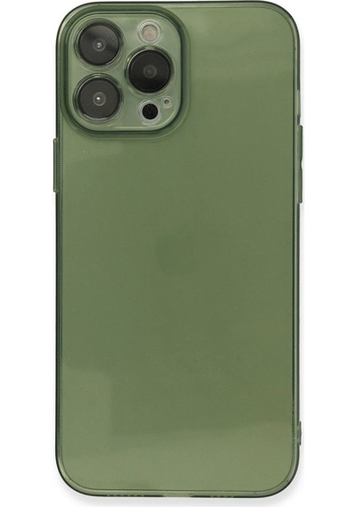 Apple Uyumlu   iPhone 13 Pro Kılıf Fly Lens Silikon - Yeşil