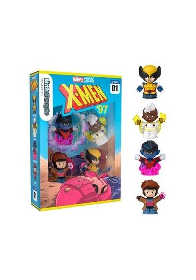 Marvel X-men Seti, 4 Figür İle Eğlenceli Oyun Açık Mavi