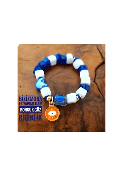 Cam Bodrum Boncuk Charm Murano Nazar Boncuk Bileklik Nazar Boncuklu Bileklik Beyaz 32628034