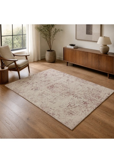 Kartela Halı Sina Halı Jüt Taban Dokuma Halı Gül Kurusu - 100 X 150 Cm
